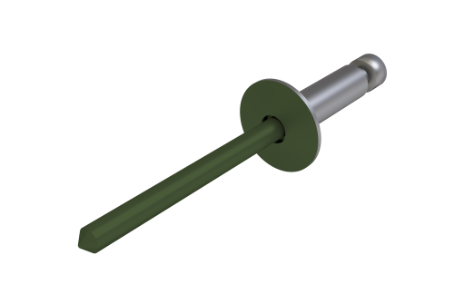 Заклёпка вытяжная Daxmer 3,2х8 (1000шт) сталь/сталь RAL 6020