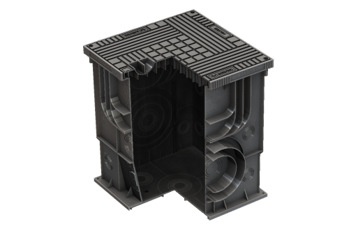 Колодец коммуникационный Master Aquastok 350х350х420 с крышкой (4355)