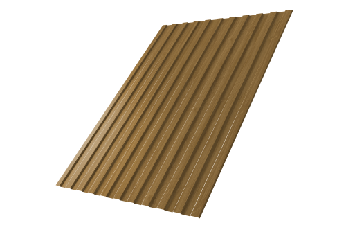 Профнастил С8A v02 Grand Line 0,45 Print Elite с пленкой Honey Wood TwinColor