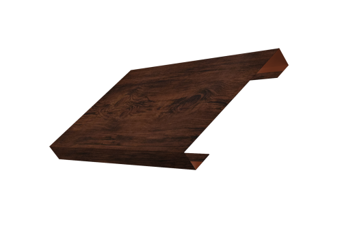 Ламель лицевая 150 забора жалюзи Texas Grand Line 0,45 Print Elite Cherry Wood TwinColor