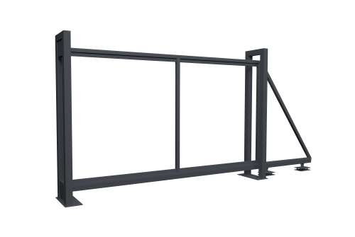Ворота откатные Colority Zinc 2,03x3,5 RAL 7024
