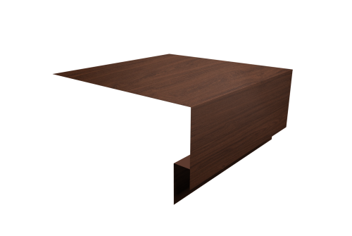Планка околооконная сложная Блок-Хаус new 200х75х27 Grand Line 0,45 Print Elite Choco Wood TwinColor (2м)