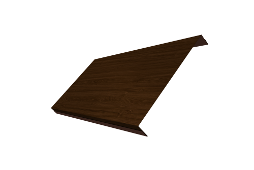 Ламель обратная 200 забора жалюзи Texas Grand Line 0,45 Print Elite Choco Wood TwinColor