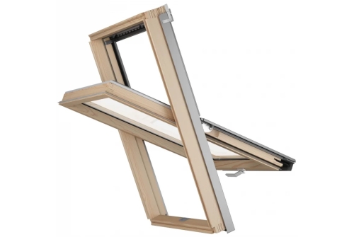 Окно мансардное RoofLITE+ AAY B900 78х140 (однокамерное, 12см, ручка снизу)