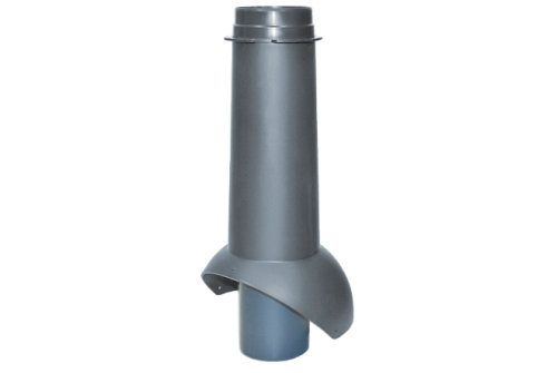 Выход канализации Krovent Pipe-VT 110 изолированный серый