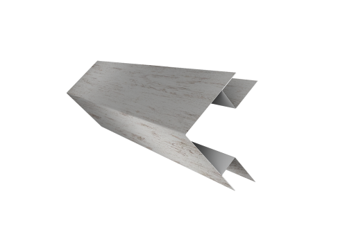 Угол внешний сложный 75х75 Grand Line 0,45 Print Elite Snow Wood TwinColor (2м)