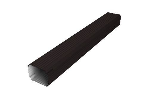Труба гофрированная Vortex Lite Matt 76х102х1000мм RAL 9005 черный