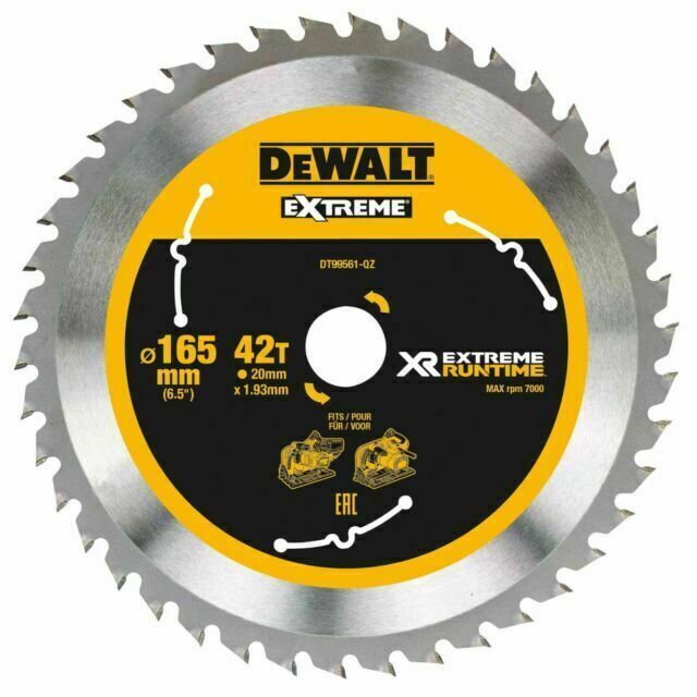 Диск пильный DeWalt Extreme Runtime по дереву 165x20 24T