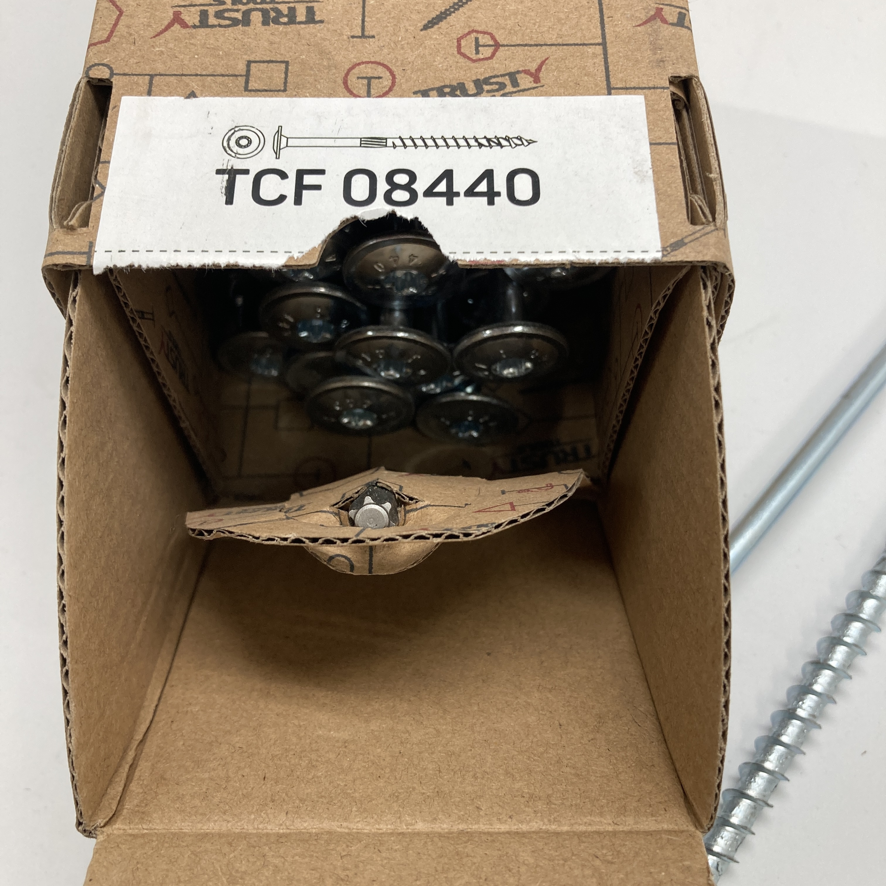 Конструкционные саморезы TCF 8х440 тарельчатые (50 шт)