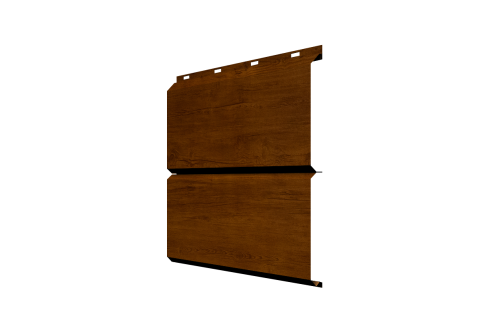 Софит металлический ЭкоБрус 0,345 Grand Line без перфорации 0,45 Print Premium Golden Wood Intense FTC