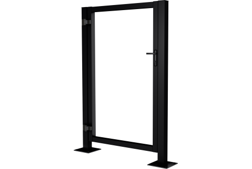 Калитка Жалюзи Puma Lock 2,0х1 RAL 9005 без заполнения тип А