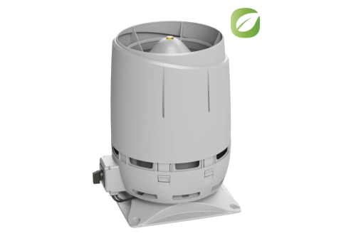 Вентилятор Vilpe Flow Eсo125S с основанием 300x300 светло-серый