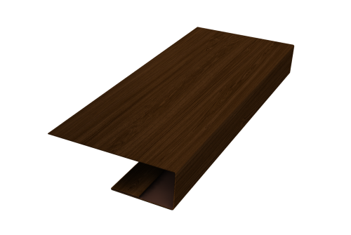 J-Профиль 12мм Grand Line 0,45 Print Elite Choco Wood TwinColor (2м)