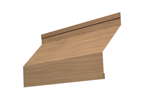Ламель забора жалюзи Milan Grand Line 0,45 Print Elite Honey Wood TwinColor