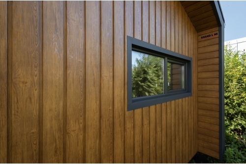 Квадро Брус Grand Line 0,45 Print Elite с пленкой Golden Wood TwinColor