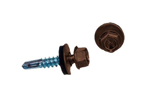 Саморез по металлу Daxmer 5,5х25 (250шт) сверло №3 RAL 8024