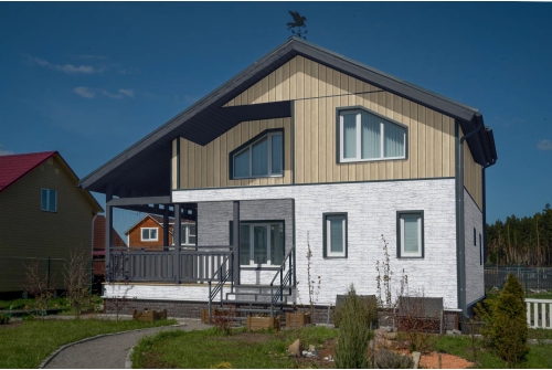 Сайдинг Natural-брус Grand Line Tundra ясень (3,0м)