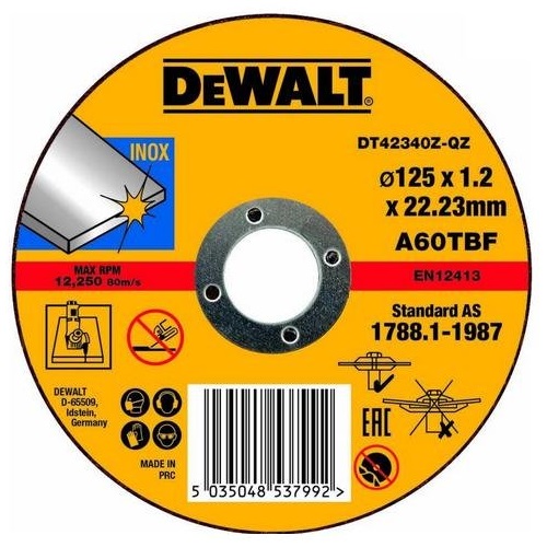 Круг отрезной по металлу DeWalt Industrial 125 мм