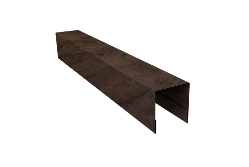 Планка боковая для забора из сайдинга Блок-хаус new Grand Line 0,45 Print-Double Elite Antique Wood (3м)