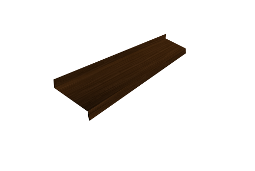 Отлив простой 150 Grand Line 0,45 Print Elite Choco Wood TwinColor (2м)