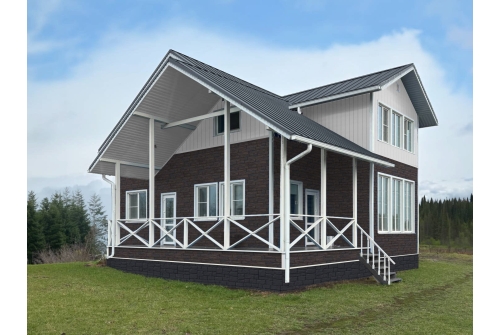 Фасадная панель Grand Line Сланец Design Plus орех