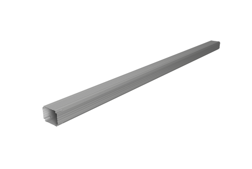 Труба гофрированная Vortex Lite 76х102х3000мм PE RAL 9006 бело-алюминиевый