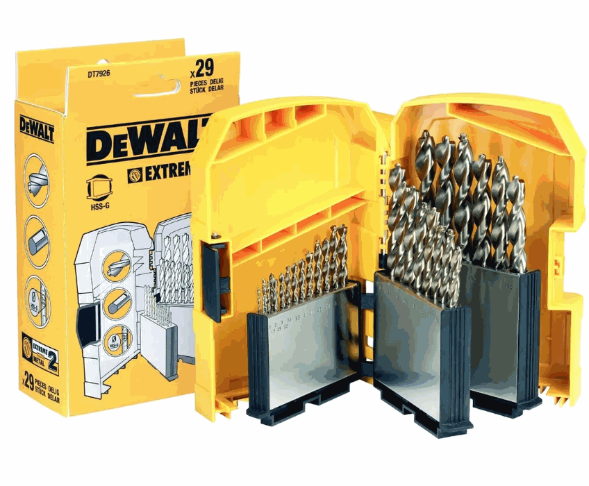Набор сверл по металлу DeWalt HSS-G 1-13 мм (29 шт)