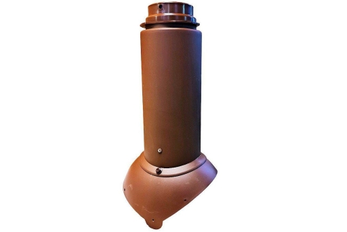 Выход канализации Krovent Pipe-VT 110/125 Изолированный коричневый