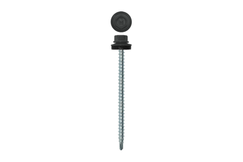 Саморез кровельный Daxmer 4,8х70 (100шт) сверло №1 RAL 7016