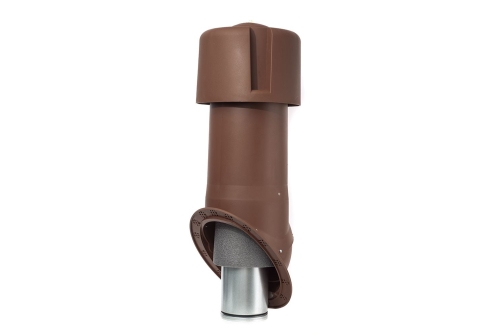 Комплект Krovent Seam 125 изолированный коричневый