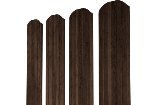 Штакетник Twin XL фигурный Grand Line 0,4 Print Premium Antique Wood TwinColor