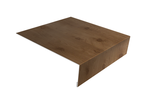 Планка лобовая/околооконная простая 190х50 Grand Line 0,45 Print Premium Pine Wood Fresh (3м)