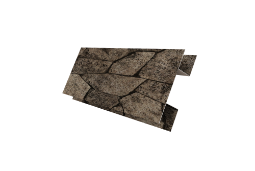 Планка H-образная Блок-Хаус new Grand Line 0,45 Print Elite King Stone TwinColor (2м)