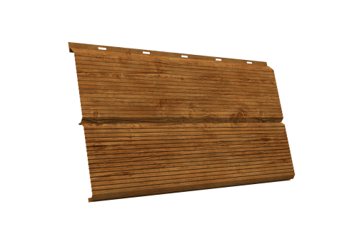 ЭкоБрус 0,345 Gofr Grand Line 0,45 Print Elite с пленкой Golden Wood TwinColor