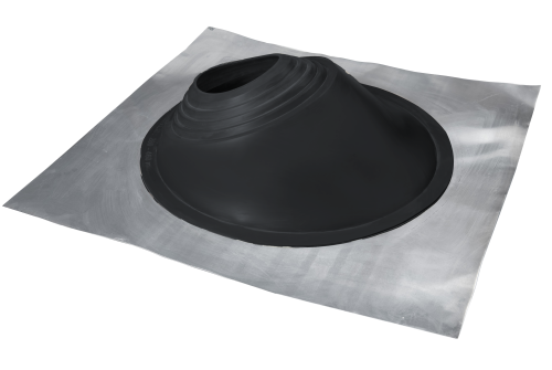 Проходной элемент MF угловой №3.1 (280-460мм) +185 EPDM (металлический неокрашенный фланец) темно-серый