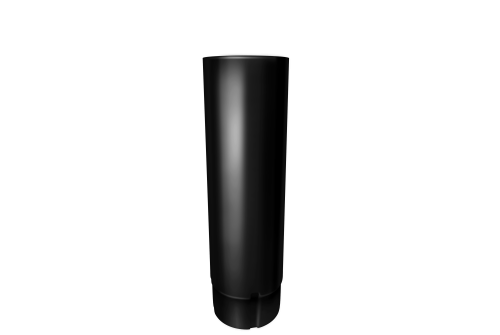 Труба круглая GL PE 90 мм 3 м RAL 9005 черный
