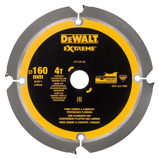 Диск пильный DeWalt EXTREME по фиброцементу 160x20 4T