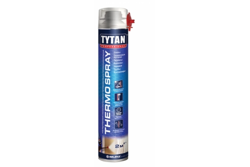 Теплоизоляция Tytan Professional THERMOSPRAY напыляемая полиуретановая профессиональная 870 мл