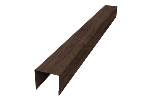 Стойка боковая крепежная для забора жалюзи Palermo Grand Line 0,45 Print-Double Premium Antique Wood (1,8м)