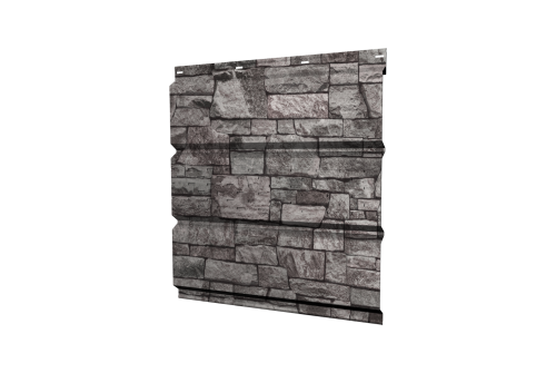 Софит металлический Классик Grand Line центральная перфорация 0,45 Print Elite с пленкой Fine Stone TwinColor