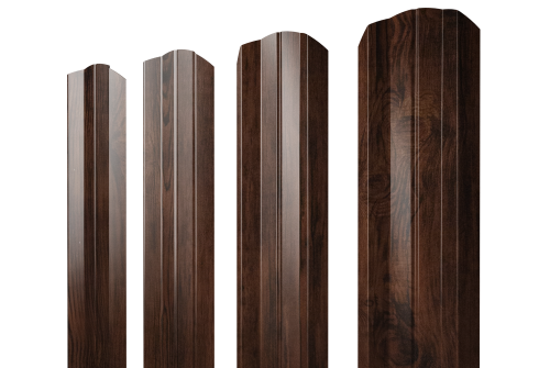 Штакетник М-образный A фигурный Grand Line 0,45 Print Elite Cherry Wood TwinColor