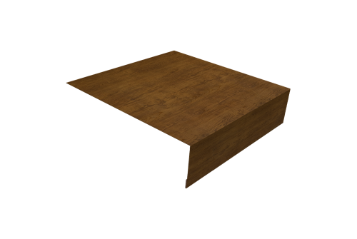 Планка околооконная простая 200х50 Grand Line 0,45 Print Elite Golden Wood TwinColor (3м)
