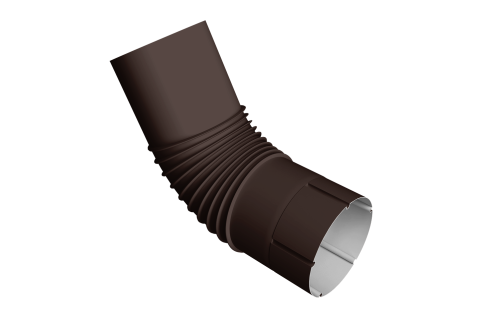 Колено трубы Vortex Project 146мм RAL 8017 шоколад