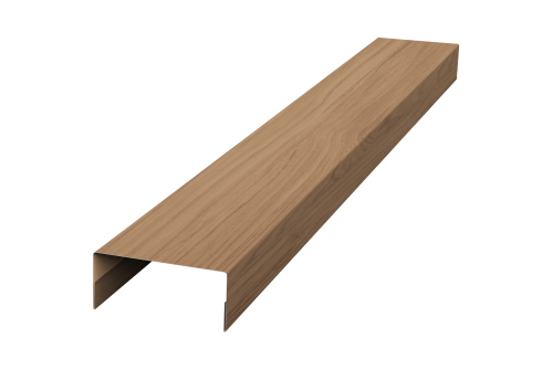 Крышка 30х15 для забора жалюзи Texas Grand Line 0,45 Print Elite Honey Wood TwinColor (2,5м)