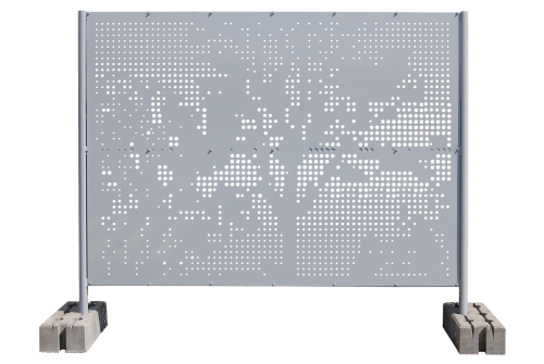 Секция ограждения перфорированного Tree 1,7х2,07х1,0 RAL 7040
