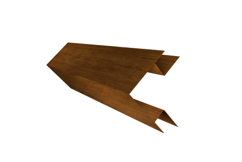 Угол внешний сложный 75х75 Grand Line 0,45 Print-Double Elite Golden Wood (3м)