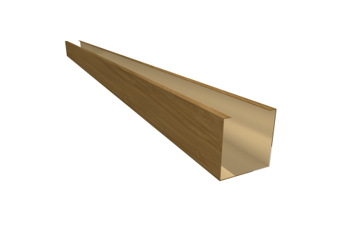 Кубообразная рейка GL Ш50/В50 Honey Wood Zn 0,45 L=3м