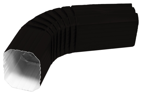 Колено прямоугольное Vortex Matt RAL 9005