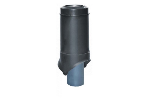 Выход канализации Krovent Pipe-VT 125/100 изолированный черный