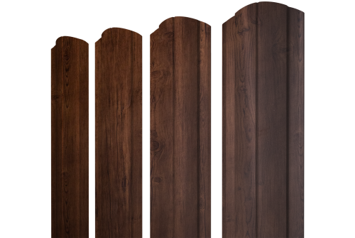 Штакетник Круглый фигурный Grand Line 0,45 Print-Double Premium Cherry Wood Fresh